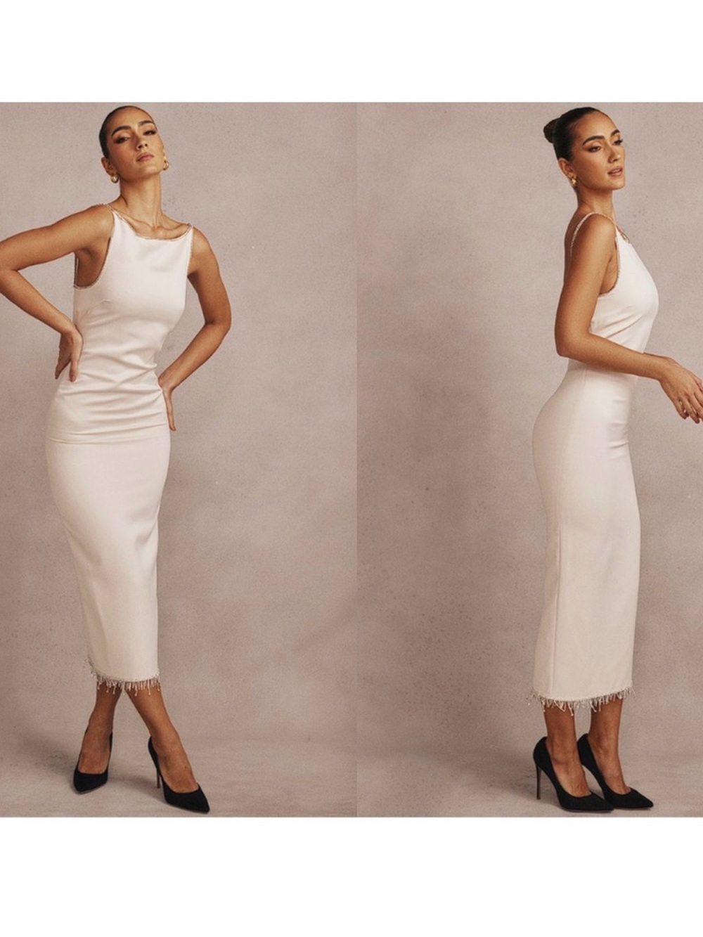 House Of CB Rhinestone Midi